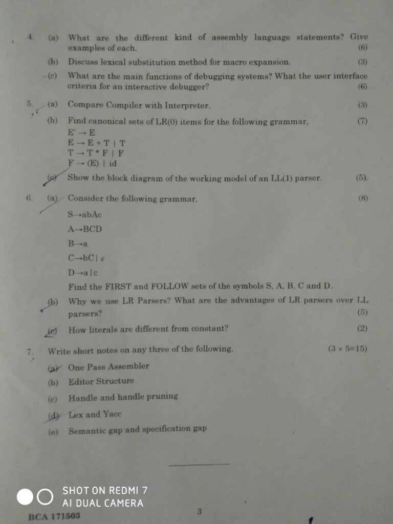 System Software Question Paper 2022 Question Paper System Software System Software Question Paper 2022 Question Paper System Software